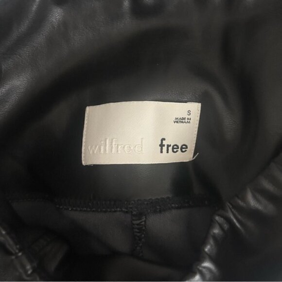 Aritzia Wilfred Free Daria Pant High-waisted Vegan Leather leggings S - Picture 6 of 8